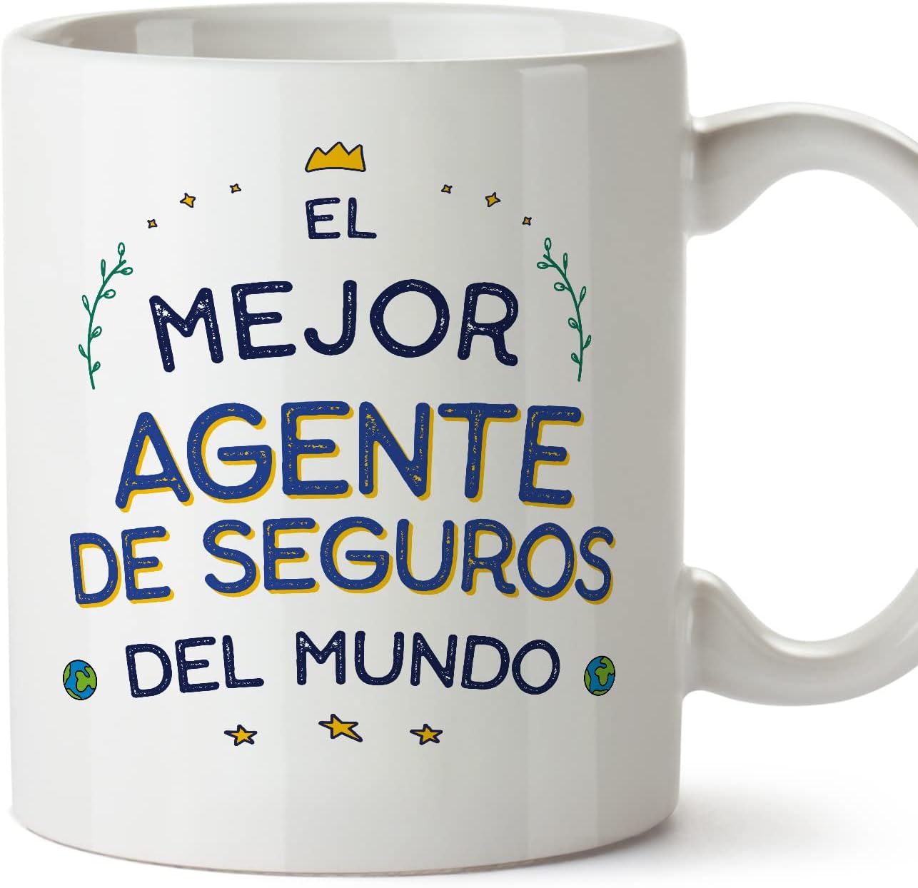 MUGFFINS Tazas para CAMIONERO hombre - En Español - Mejor del Mundo - 11 oz / 330 ml - Regalo original y divertido