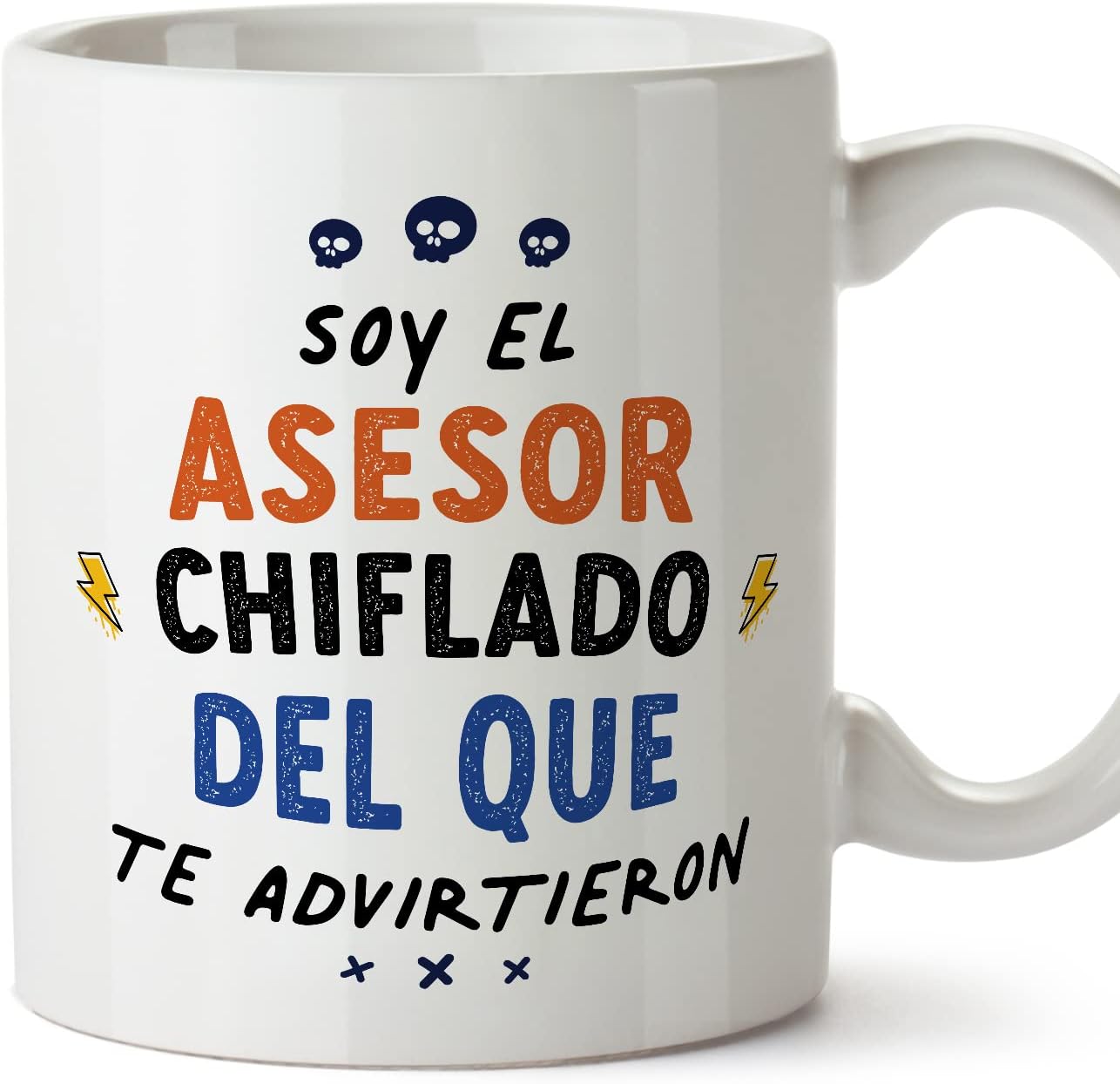 MUGFFINS Tazas para CAMIONERA mujer - En Español - Todos te advirtieron - 11 oz / 330 ml - Regalo original y divertido