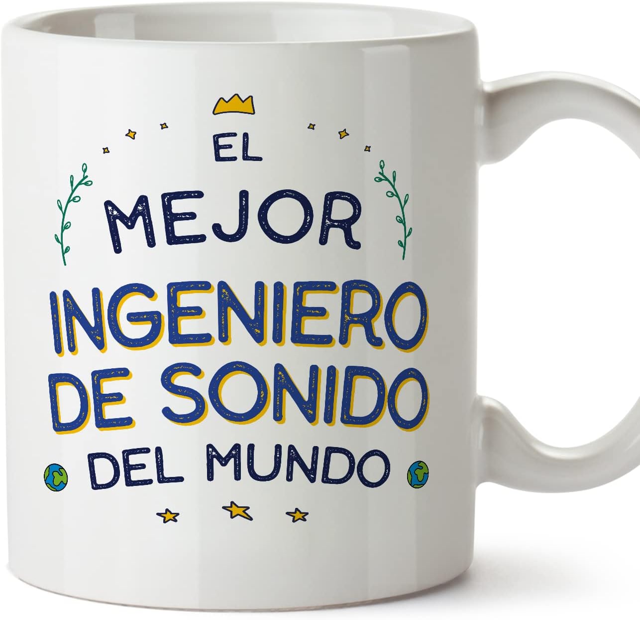 MUGFFINS Tazas para CAMIONERO hombre - En Español - Mejor del Mundo - 11 oz / 330 ml - Regalo original y divertido