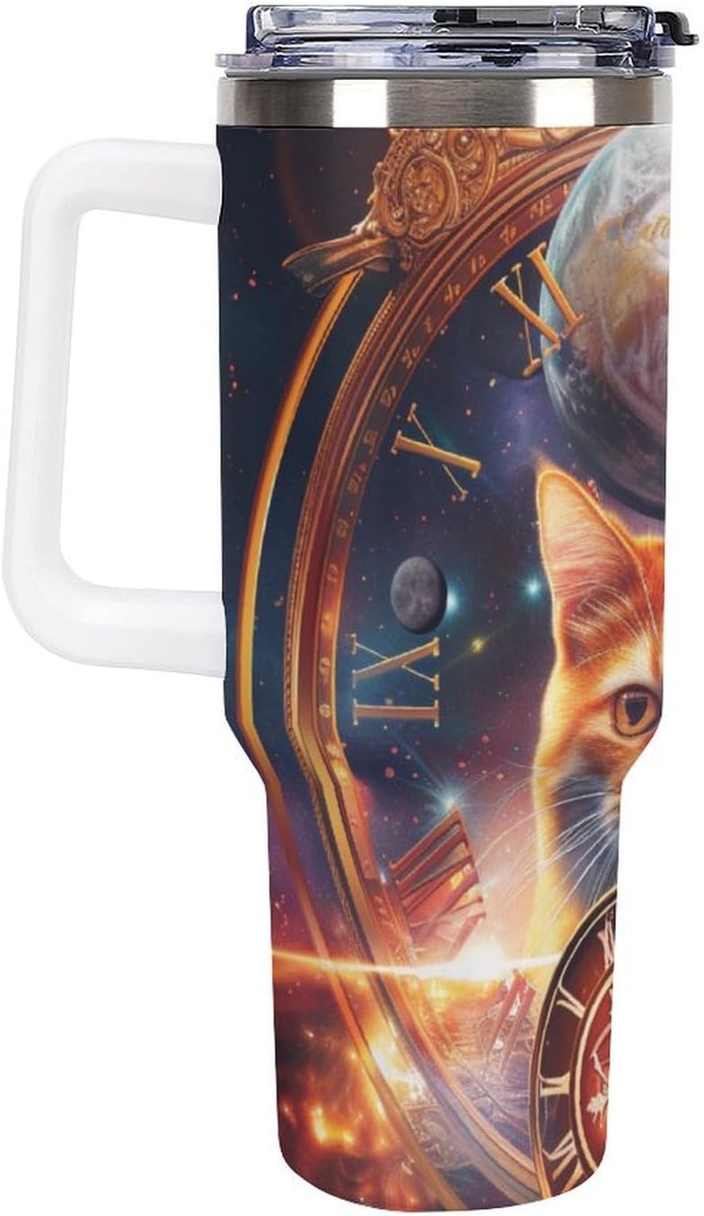 Gattino Termo De Café Para Llevar - Diseño Aislante Con Tapadera A Prueba De Fugas - Ideal Para Mantener Bebidas Calientes 40oz