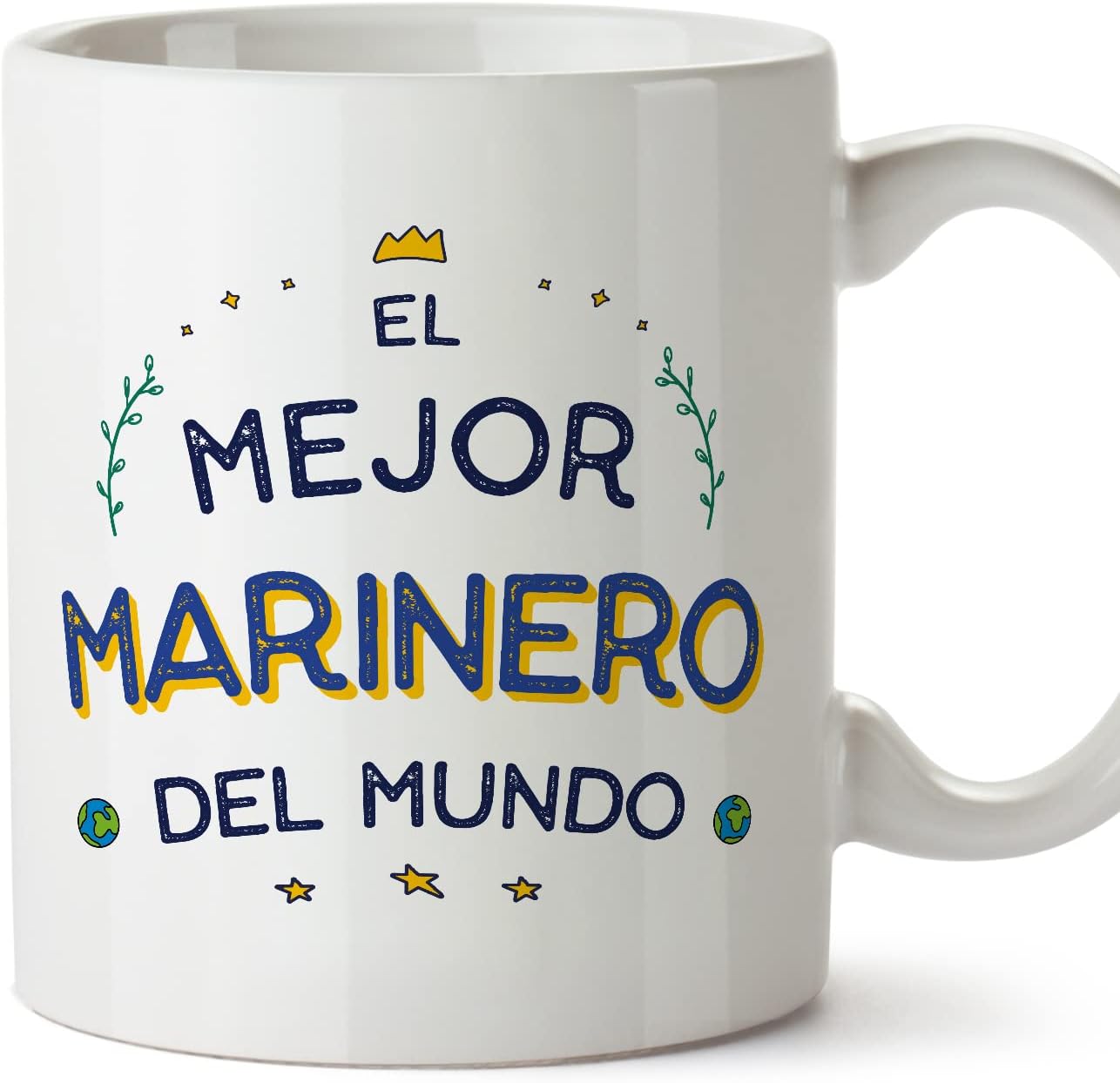 MUGFFINS Tazas para CAMIONERO hombre - En Español - Mejor del Mundo - 11 oz / 330 ml - Regalo original y divertido