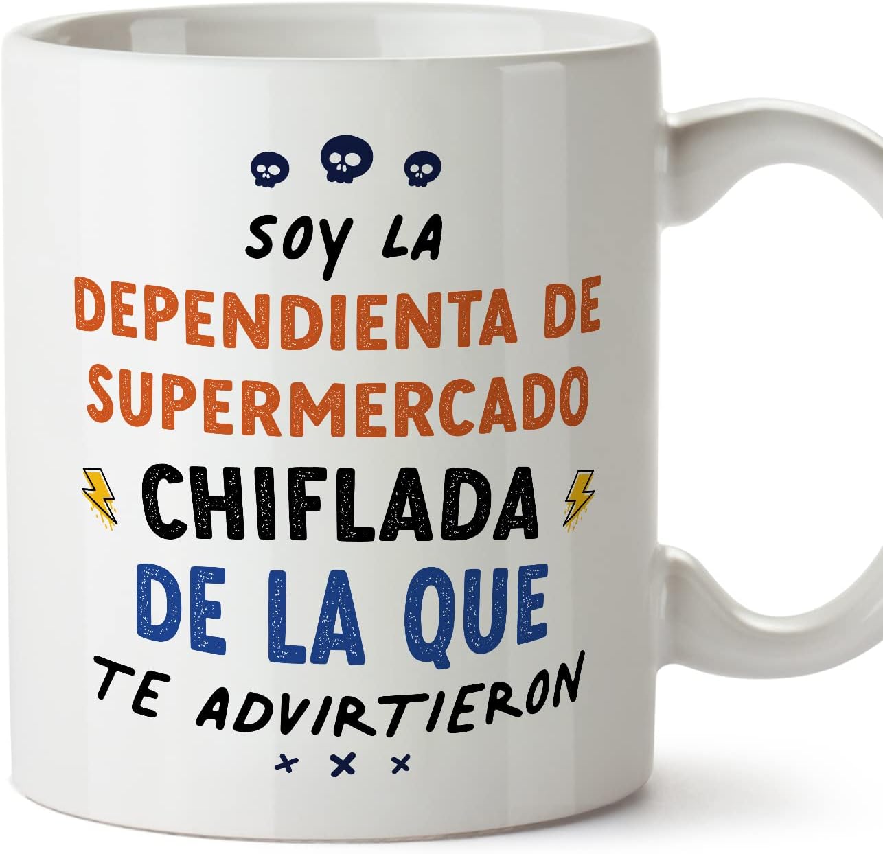 MUGFFINS Tazas para CAMIONERA mujer - En Español - Todos te advirtieron - 11 oz / 330 ml - Regalo original y divertido