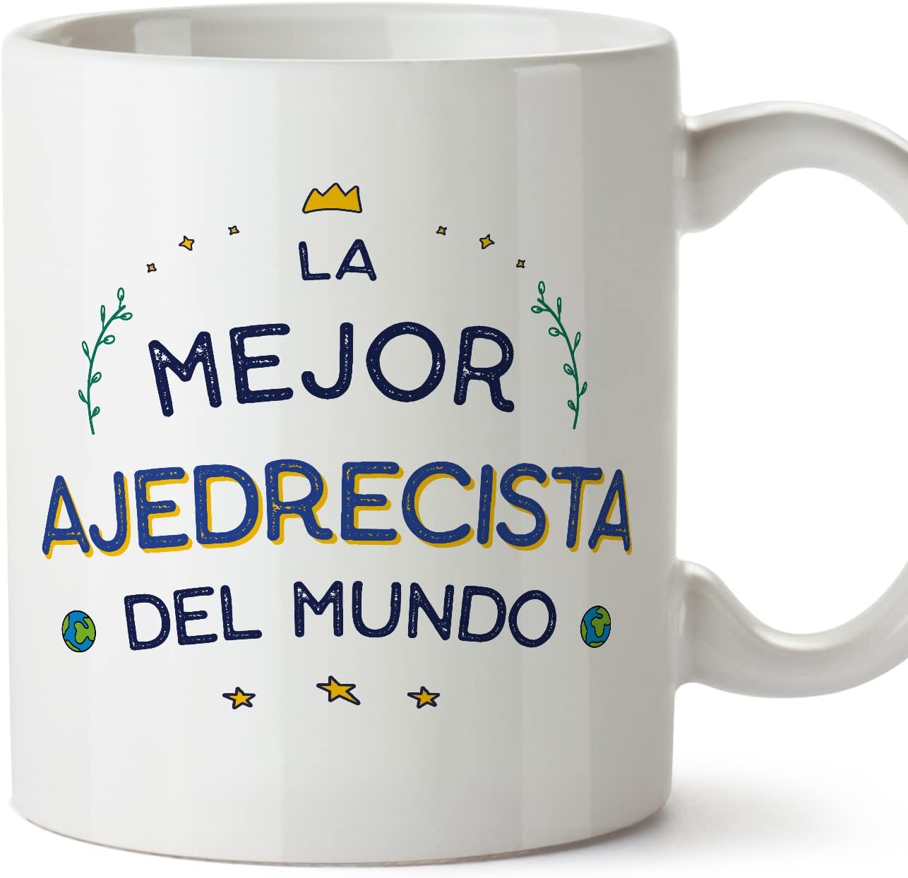 MUGFFINS Tazas para CAMIONERO hombre - En Español - Mejor del Mundo - 11 oz / 330 ml - Regalo original y divertido