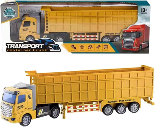 Camión volquete de Juguete, Camión Contenedor Transporter de Juguetes, Camiones de Juguete para Niños Grande Modelos de Coche Juguete Metal Vehículo de Construcción de Juguete Regalos para Niños Niñas
