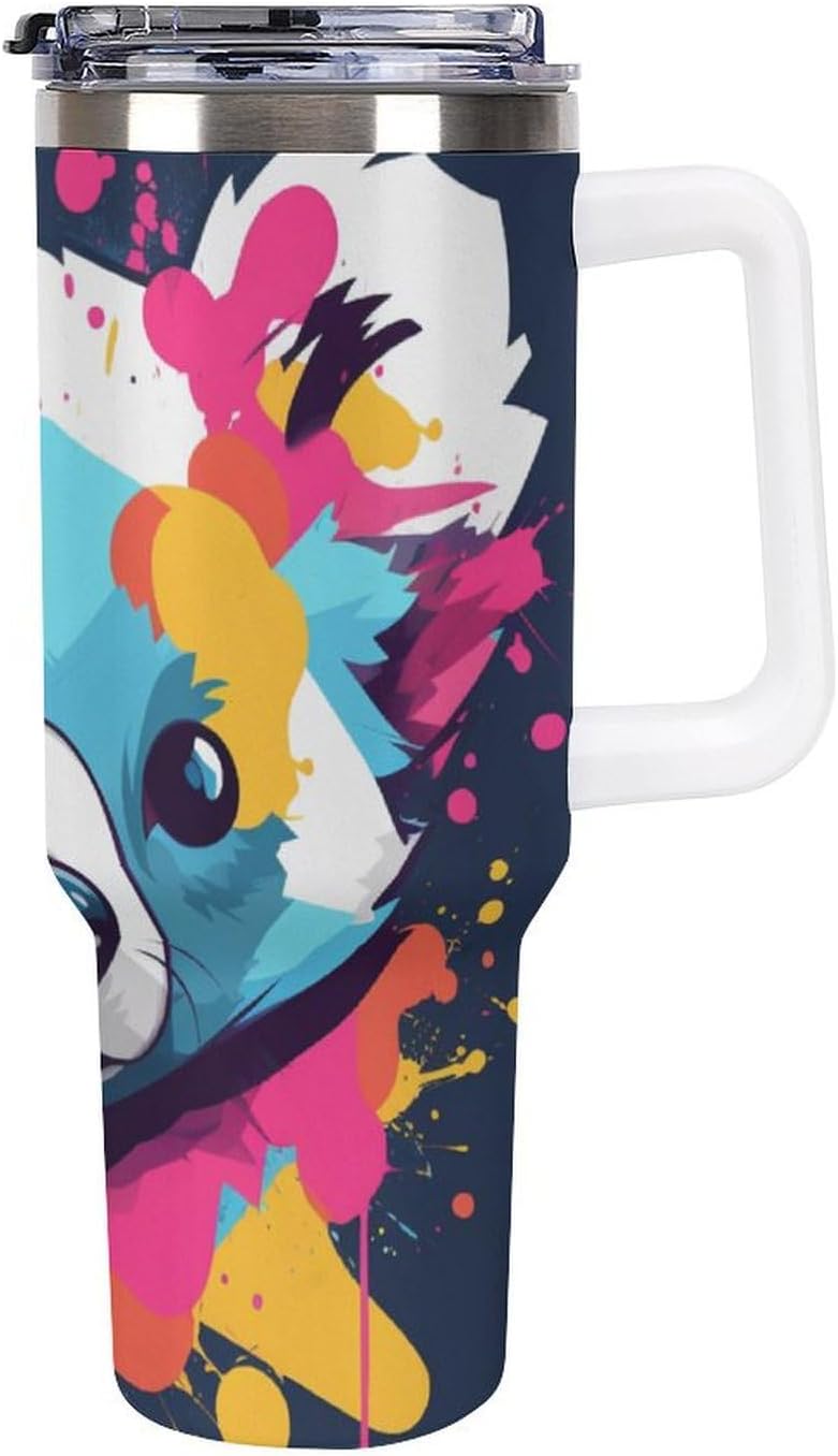 Gattino Termo De Café Para Llevar - Diseño Aislante Con Tapadera A Prueba De Fugas - Ideal Para Mantener Bebidas Calientes 40oz