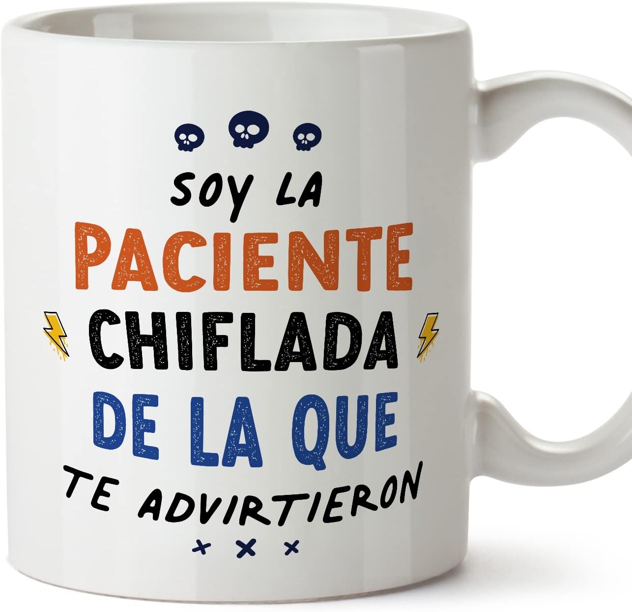 MUGFFINS Tazas para CAMIONERA mujer - En Español - Todos te advirtieron - 11 oz / 330 ml - Regalo original y divertido