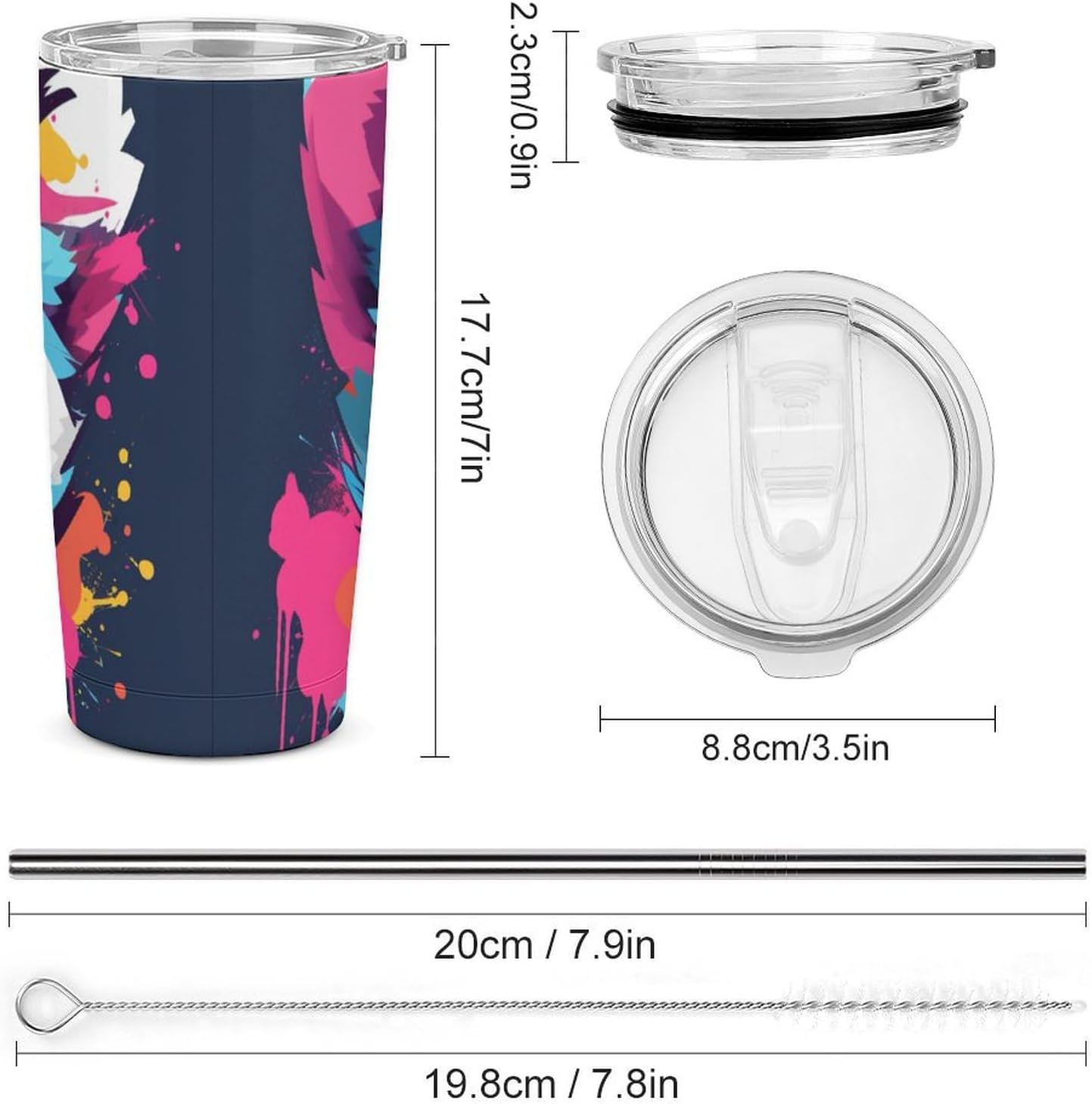 Camion grande Vaso Térmico Aislante - Ideal Para Café Y Bebidas Calientes - Termo Con Tapadera Segura Y Diseño Duradero 20oz