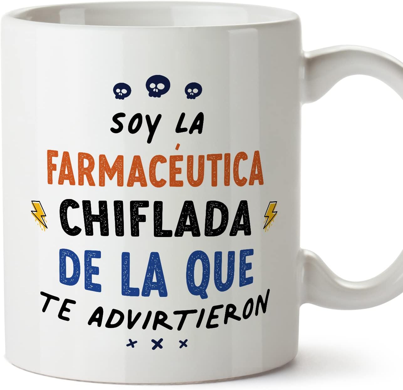 MUGFFINS Tazas para CAMIONERA mujer - En Español - Todos te advirtieron - 11 oz / 330 ml - Regalo original y divertido