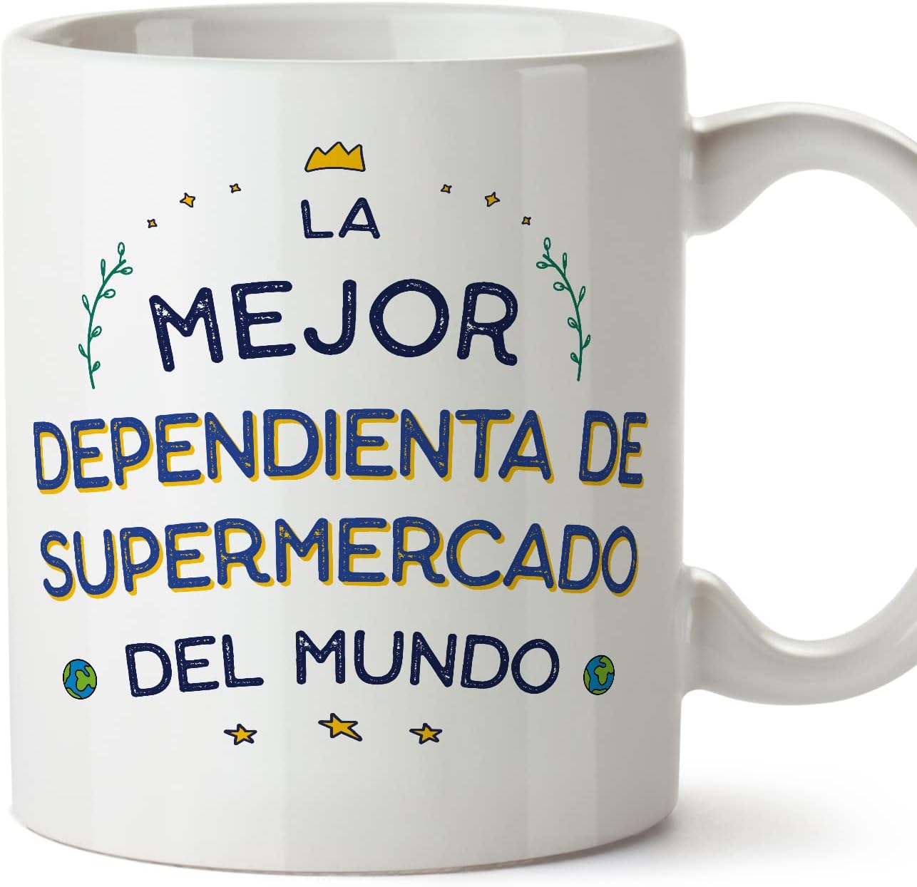 MUGFFINS Tazas para CAMIONERO hombre - En Español - Mejor del Mundo - 11 oz / 330 ml - Regalo original y divertido