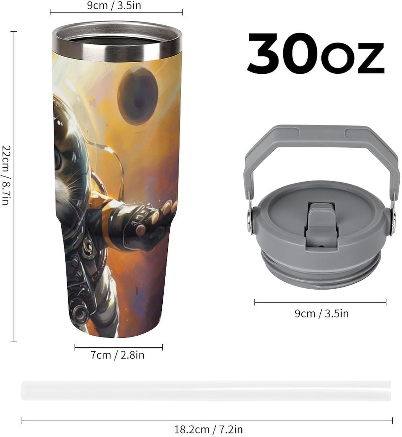 Camion grande Termo Para Café Con Tapadera Aislante - Ideal Para Llevar Y Mantener La TempeRattoura - Taza Termica Durable 30oz
