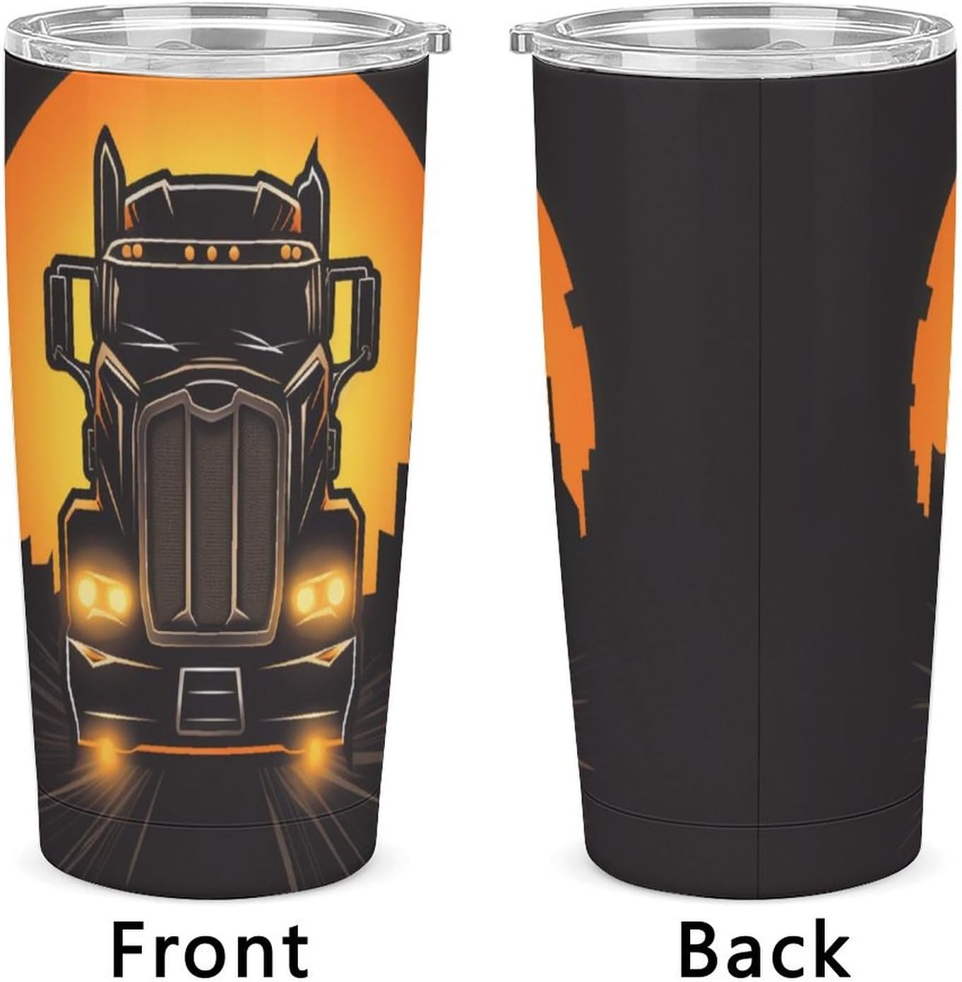Camion grande Vaso Térmico Aislante - Ideal Para Café Y Bebidas Calientes - Termo Con Tapadera Segura Y Diseño Duradero 20oz