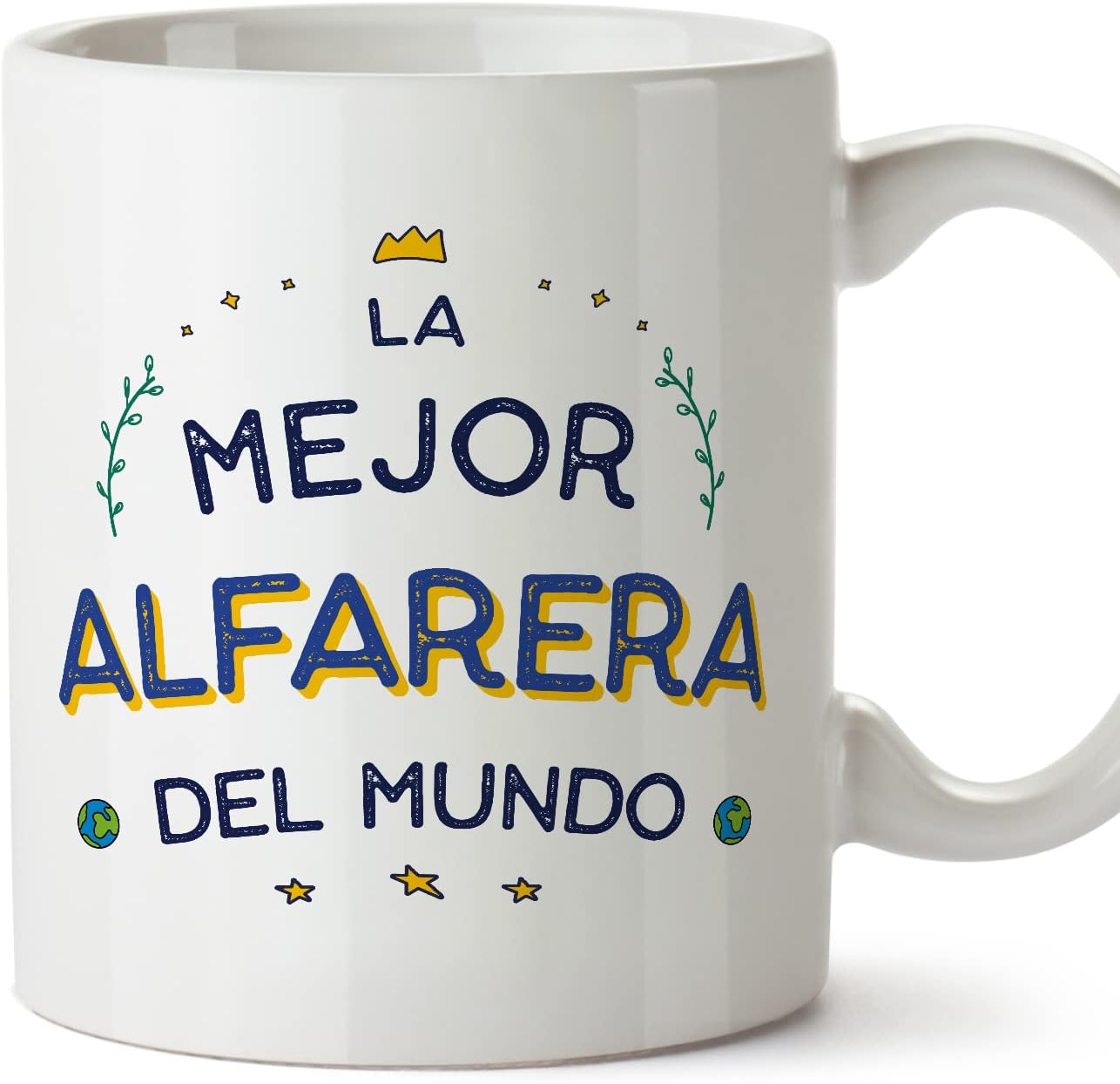 MUGFFINS Tazas para CAMIONERO hombre - En Español - Mejor del Mundo - 11 oz / 330 ml - Regalo original y divertido