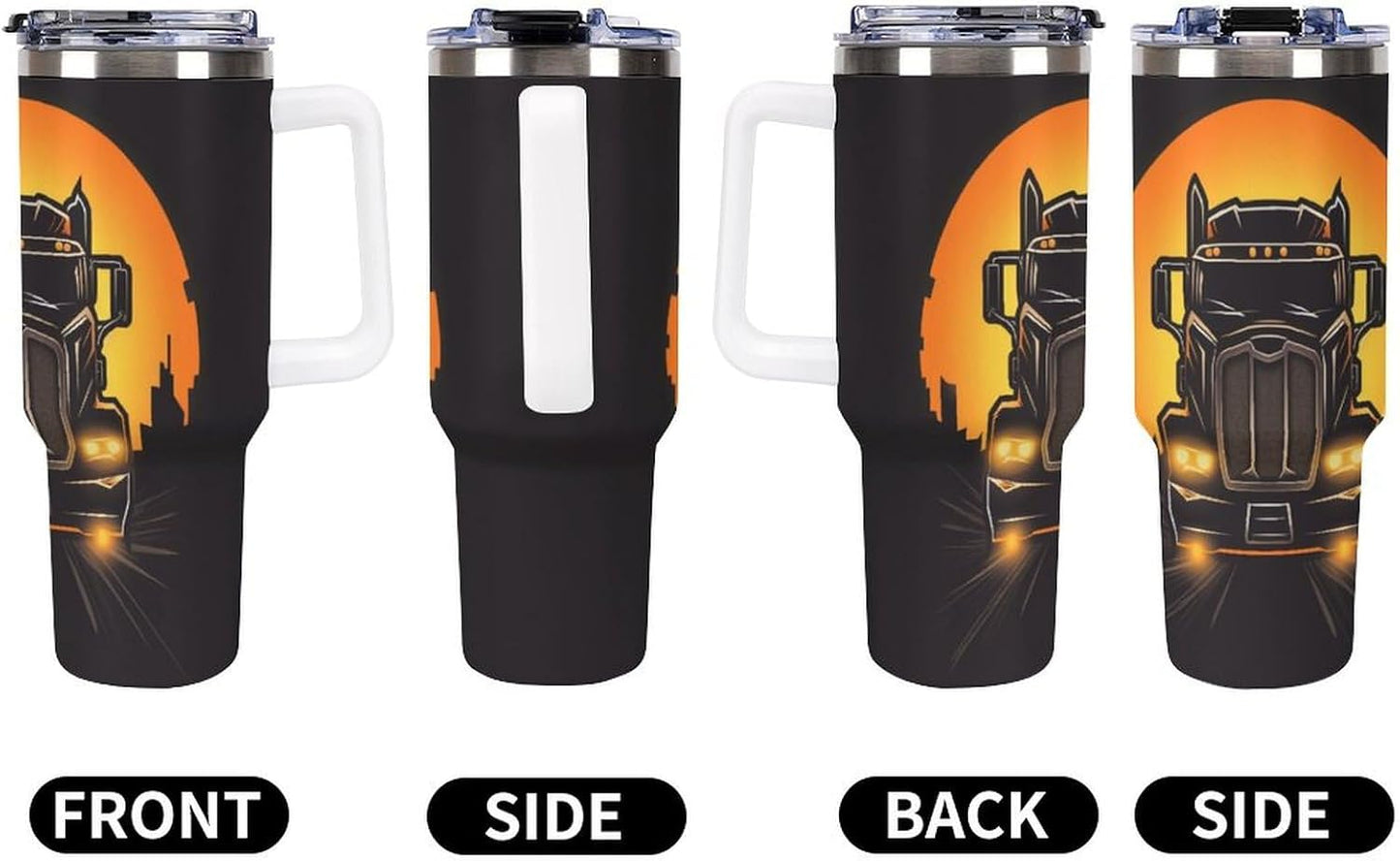 Gattino Termo De Café Para Llevar - Diseño Aislante Con Tapadera A Prueba De Fugas - Ideal Para Mantener Bebidas Calientes 40oz
