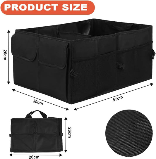 YBCCBY Organizador de Coche Desmontable y Plegable Organizador de Maletero de Coche Oxford Bolsas de Maletero de Coche Almacenamiento de Asiento de Coche Furgoneta Camión 55 * 38 * 25CM