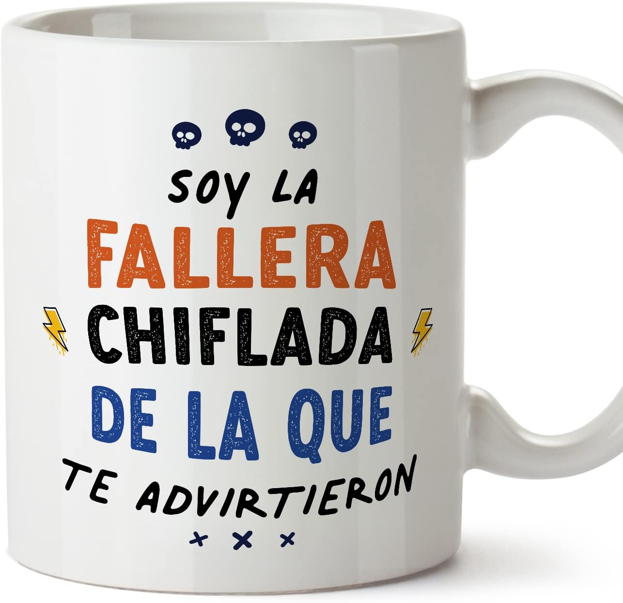 MUGFFINS Tazas para CAMIONERA mujer - En Español - Todos te advirtieron - 11 oz / 330 ml - Regalo original y divertido
