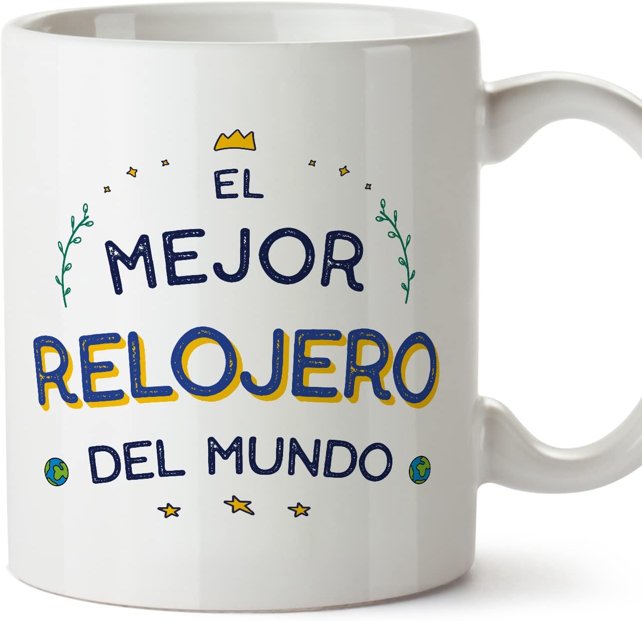 MUGFFINS Tazas para CAMIONERO hombre - En Español - Mejor del Mundo - 11 oz / 330 ml - Regalo original y divertido