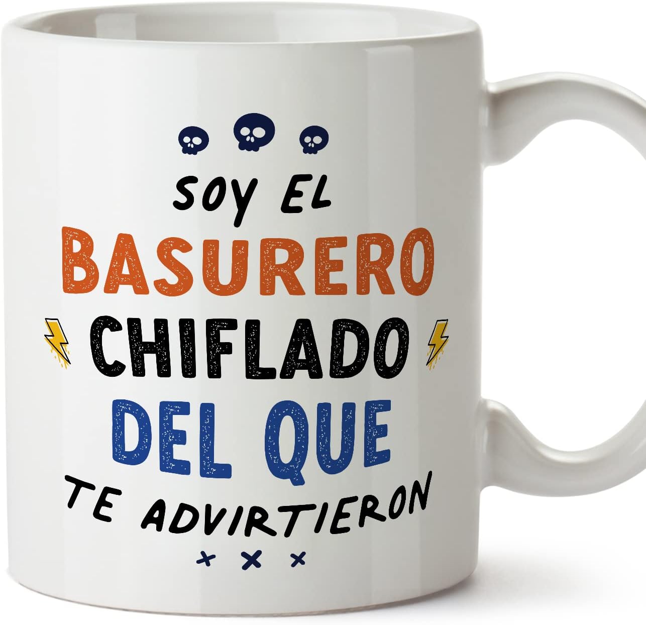 MUGFFINS Tazas para CAMIONERA mujer - En Español - Todos te advirtieron - 11 oz / 330 ml - Regalo original y divertido