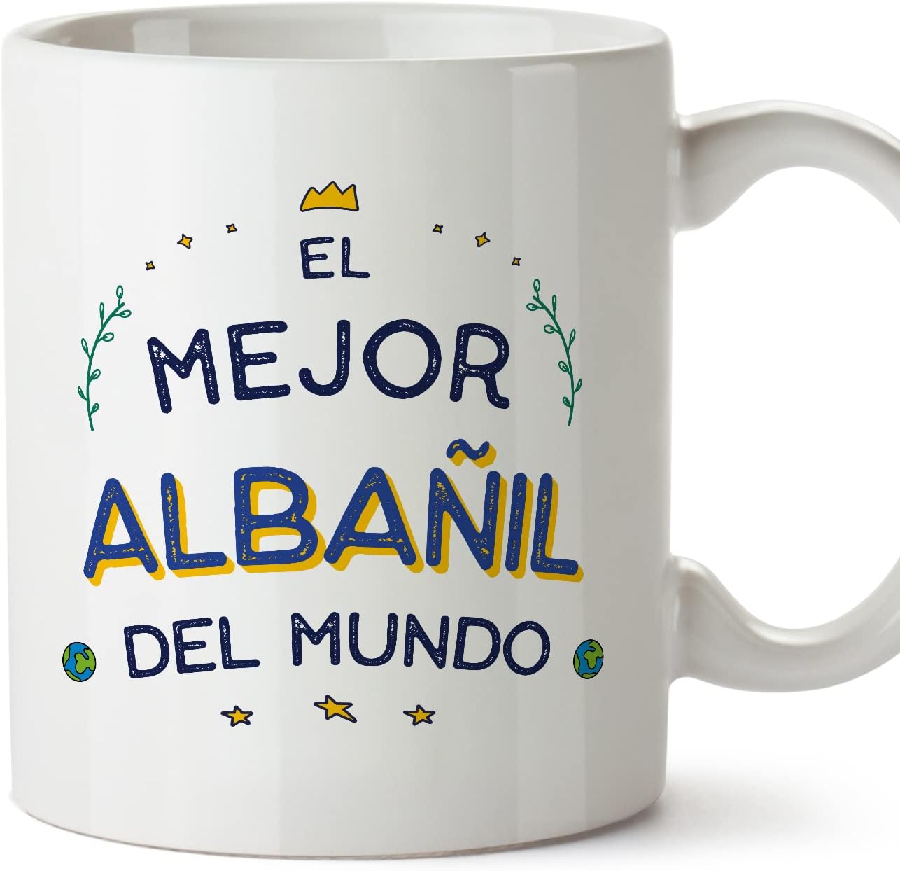 MUGFFINS Tazas para CAMIONERO hombre - En Español - Mejor del Mundo - 11 oz / 330 ml - Regalo original y divertido