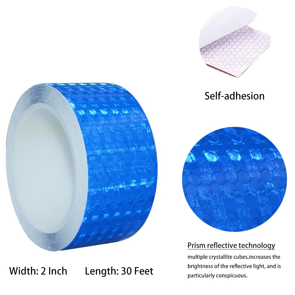 YXSF Cinta reflectante fluorescente amarilla, Cinta reflectante Adhesivo 5 cm × 10 m, Cinta reflectante impermeable autoadhesiva al aire libre de alta visibilidad, adecuada para vehículos
