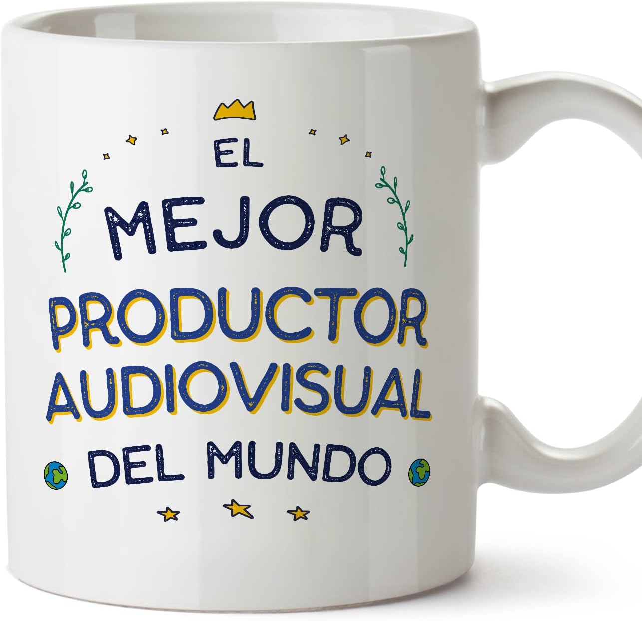 MUGFFINS Tazas para CAMIONERO hombre - En Español - Mejor del Mundo - 11 oz / 330 ml - Regalo original y divertido