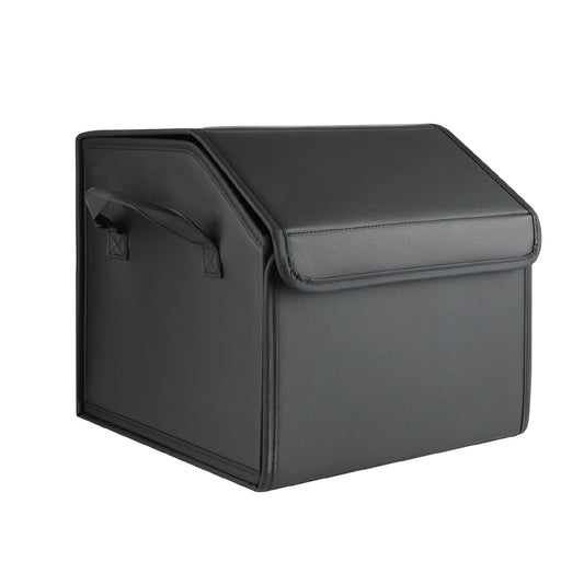Enerfero Organizador de Maletero Plegable de PU – Caja de Almacenamiento Multiuso para Coche, SUV y Camión – Gran Capacidad (PU)