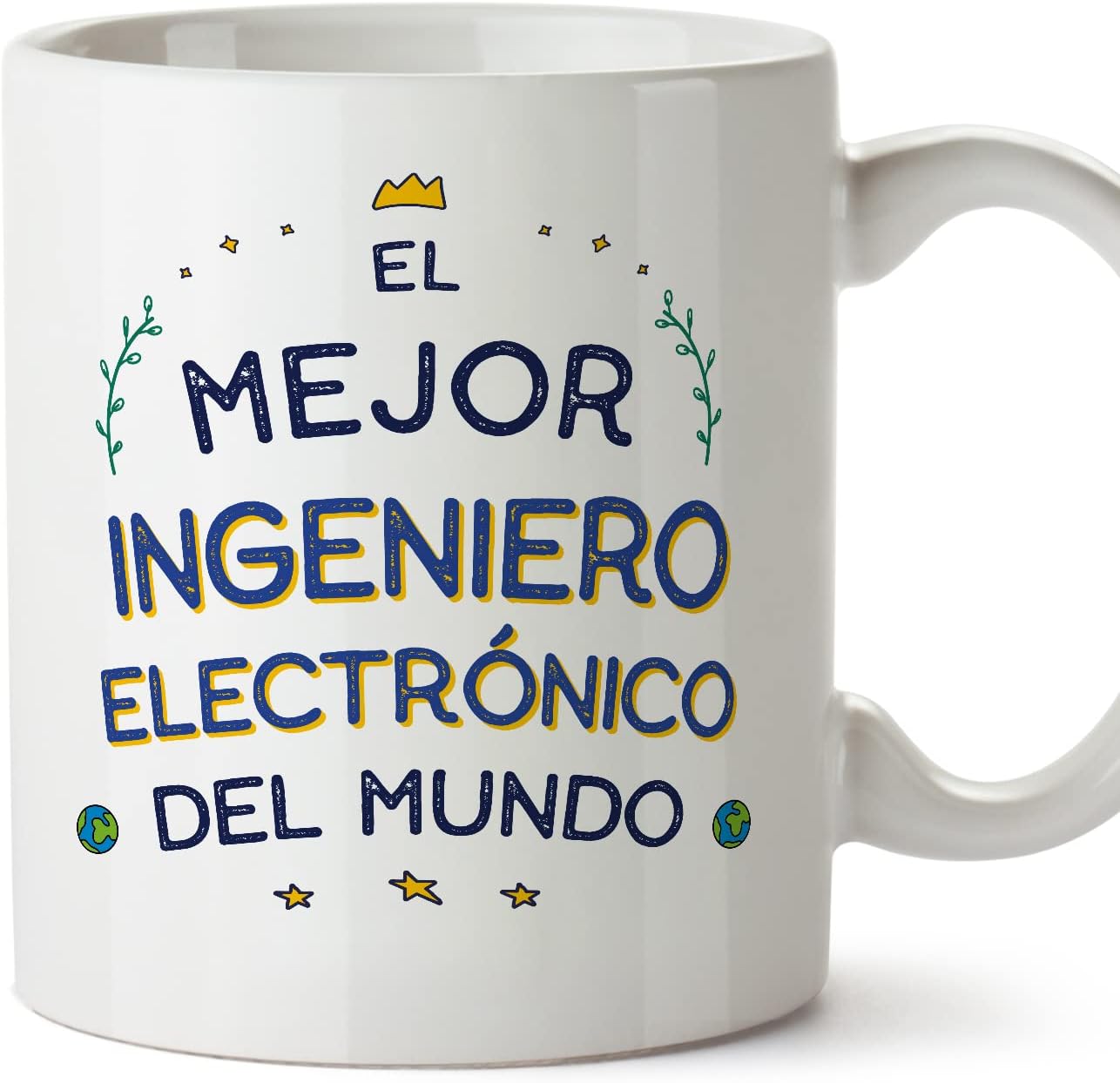 MUGFFINS Tazas para CAMIONERO hombre - En Español - Mejor del Mundo - 11 oz / 330 ml - Regalo original y divertido