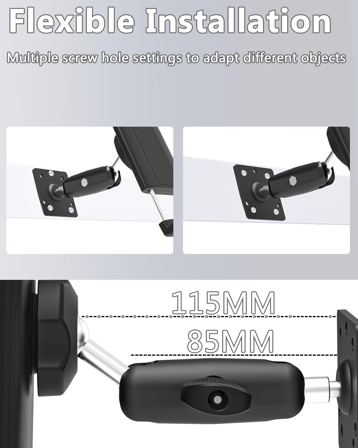 LYFPOOM Car Tablet Holder Metal Surface for iPad, Smartphone, Switch, Sumsung Tab and 4.7-11 inch Devices