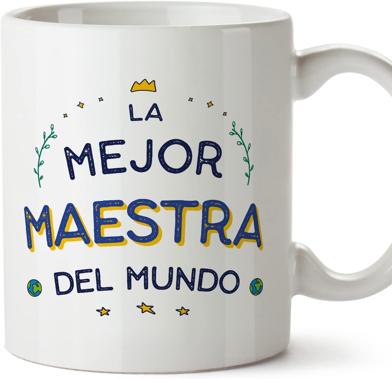 MUGFFINS Tazas para CAMIONERO hombre - En Español - Mejor del Mundo - 11 oz / 330 ml - Regalo original y divertido