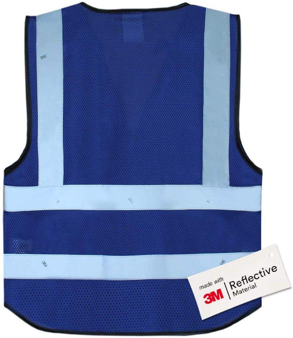 Salzmann Chaleco de Seguridad - Chaleco de Trabajo Multibolsillos - Hecho con cinta reflectante 3M