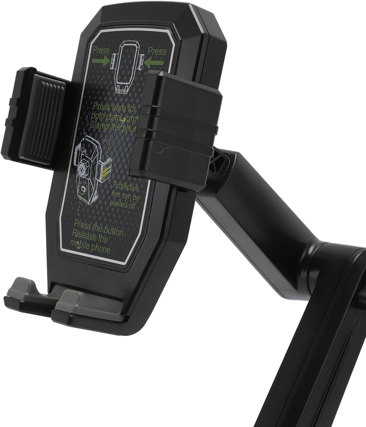 Annadue Soporte para Teléfono para Camión, Soporte para Teléfono para Camión Resistente de Brazo Largo de 16,9 Pulgadas, Soporte para Teléfono para Parabrisas de Tablero. Negro