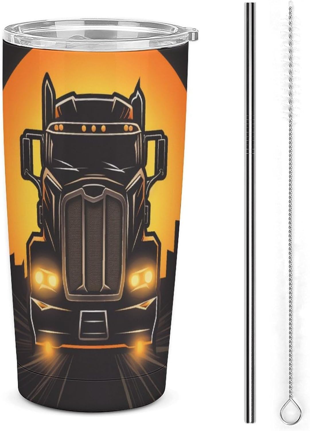 Camion grande Vaso Térmico Aislante - Ideal Para Café Y Bebidas Calientes - Termo Con Tapadera Segura Y Diseño Duradero 20oz