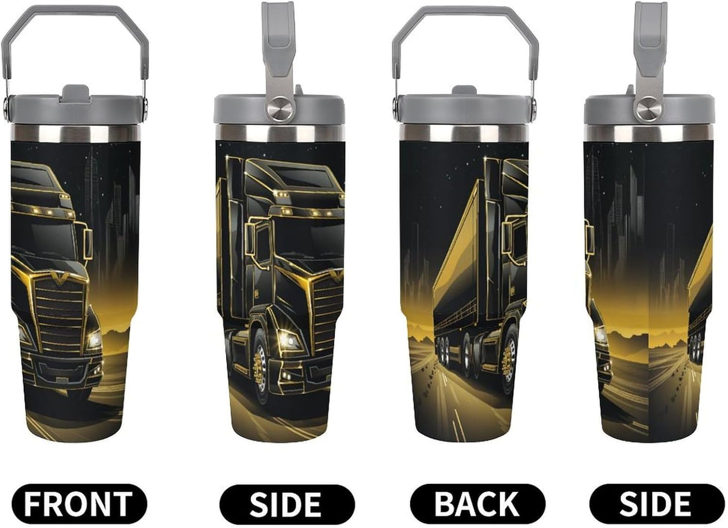 Camion grande Termo Para Café Con Tapadera Aislante - Ideal Para Llevar Y Mantener La TempeRattoura - Taza Termica Durable 30oz