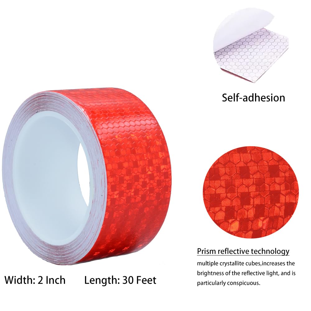 YXSF Cinta reflectante fluorescente amarilla, Cinta reflectante Adhesivo 5 cm × 10 m, Cinta reflectante impermeable autoadhesiva al aire libre de alta visibilidad, adecuada para vehículos