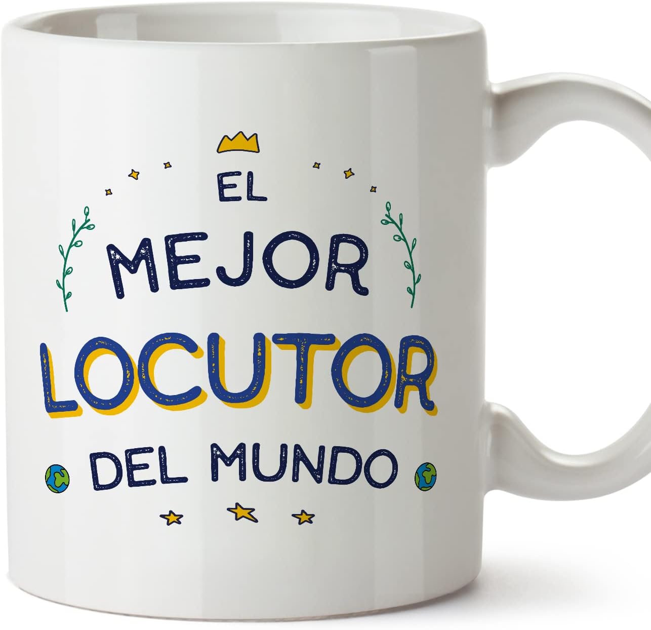 MUGFFINS Tazas para CAMIONERO hombre - En Español - Mejor del Mundo - 11 oz / 330 ml - Regalo original y divertido