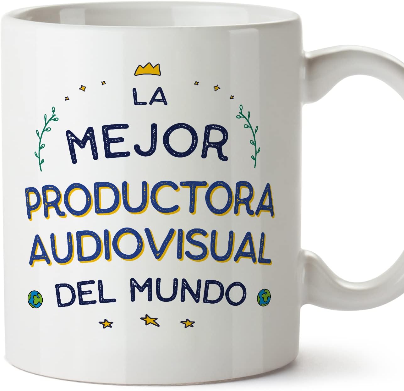 MUGFFINS Tazas para CAMIONERO hombre - En Español - Mejor del Mundo - 11 oz / 330 ml - Regalo original y divertido