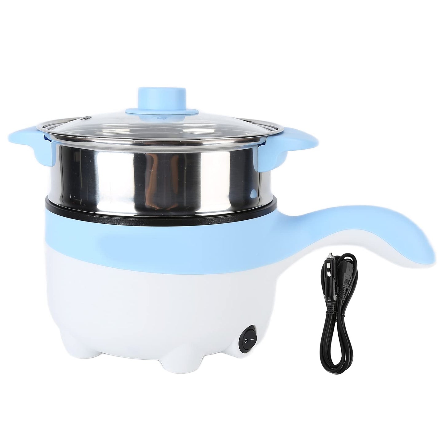 Olla de Cocina para Camión, Freidora Eléctrica de 2L, Salteado, Vaporizador Eléctrico, Olla de Cocina Eléctrica, Olla para Estofado, Cocina para Vehículo, (Sartén Eléctrica 24V 2