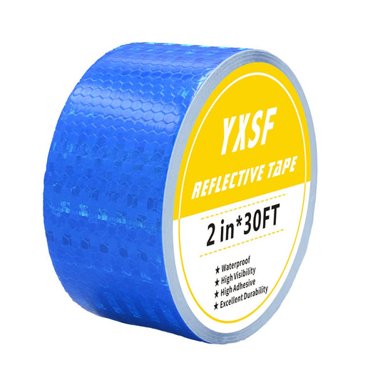 YXSF Cinta reflectante fluorescente amarilla, Cinta reflectante Adhesivo 5 cm × 10 m, Cinta reflectante impermeable autoadhesiva al aire libre de alta visibilidad, adecuada para vehículos