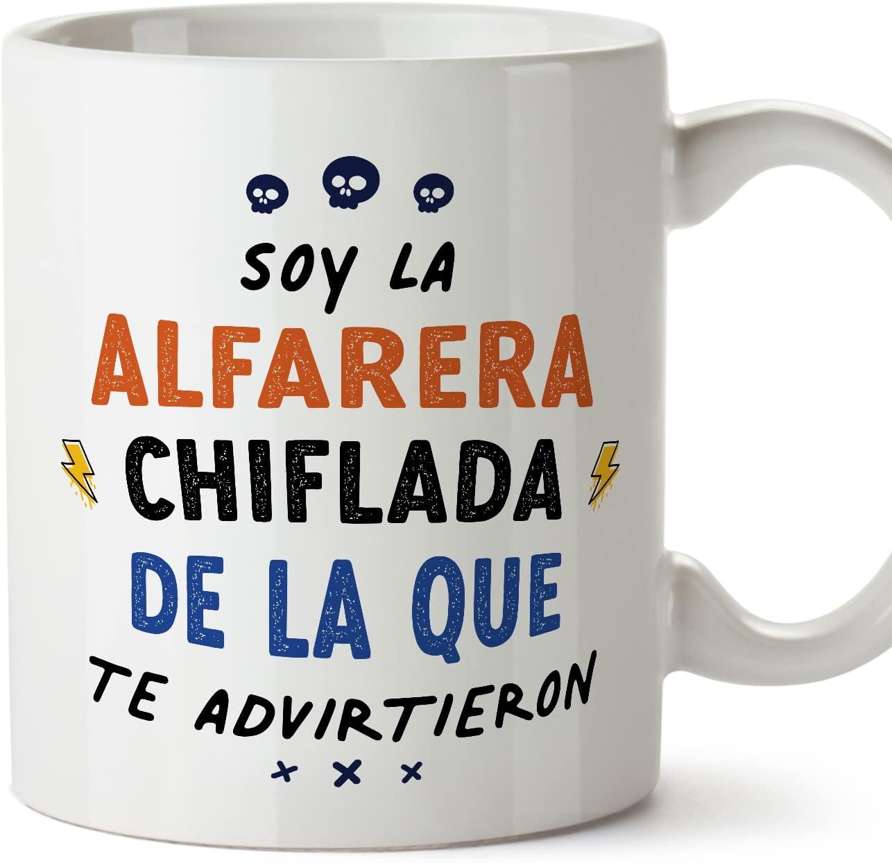 MUGFFINS Tazas para CAMIONERA mujer - En Español - Todos te advirtieron - 11 oz / 330 ml - Regalo original y divertido