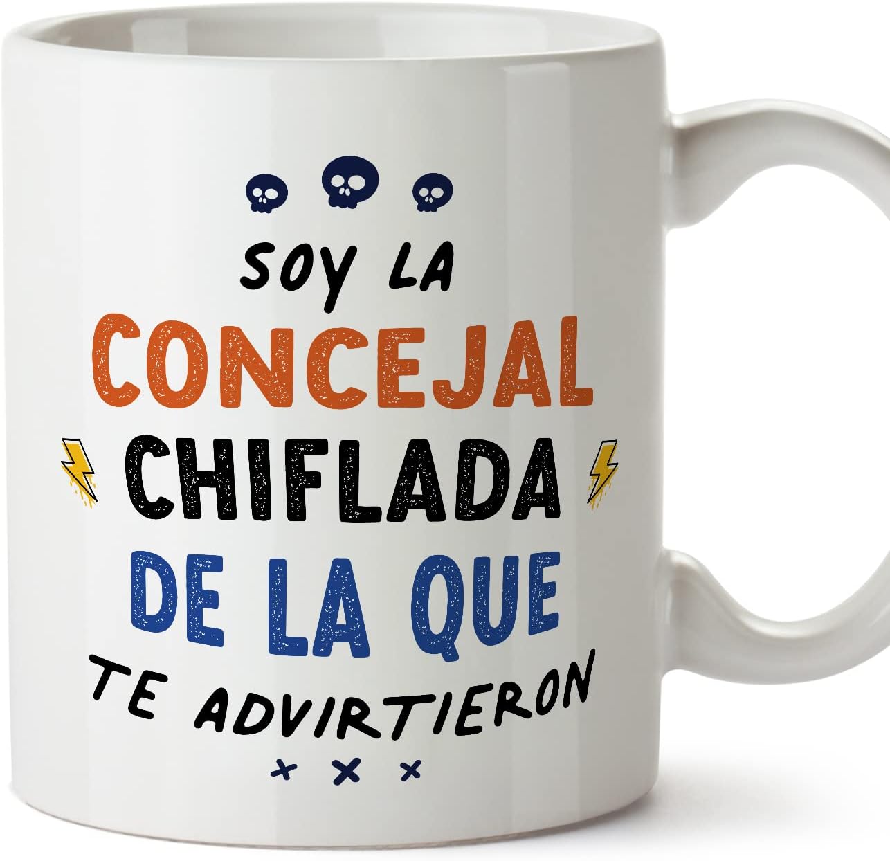 MUGFFINS Tazas para CAMIONERA mujer - En Español - Todos te advirtieron - 11 oz / 330 ml - Regalo original y divertido
