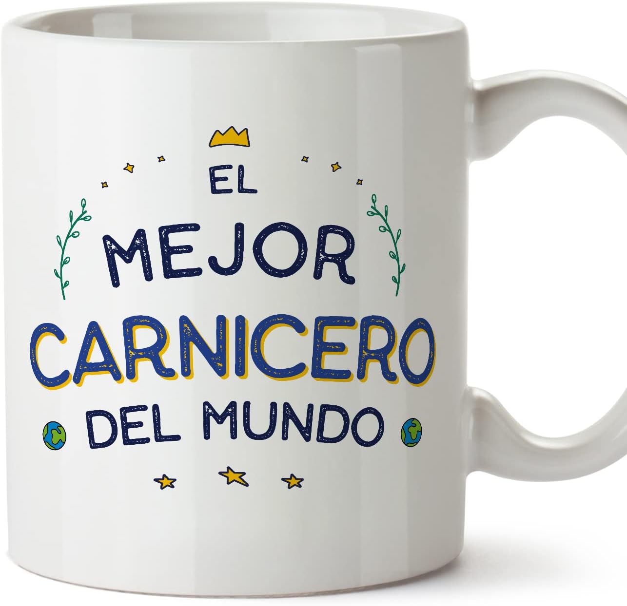 MUGFFINS Tazas para CAMIONERO hombre - En Español - Mejor del Mundo - 11 oz / 330 ml - Regalo original y divertido