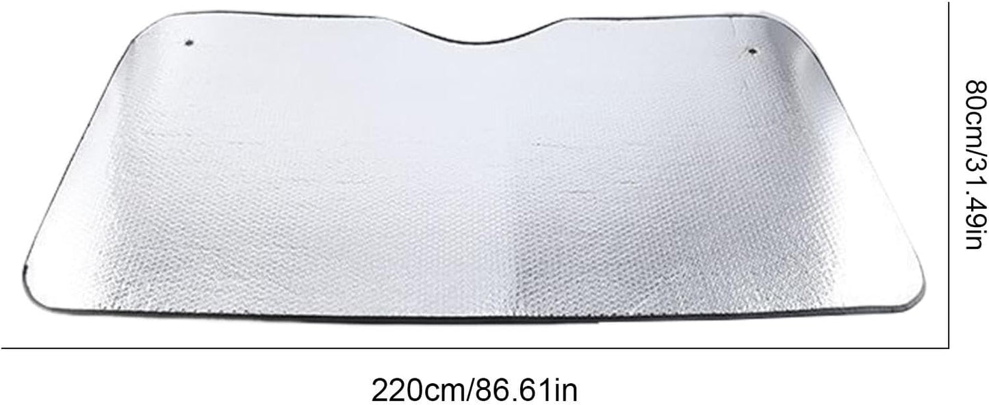 Parasol Plegable Solar para Parabrisas Delantero accidentado y coche, 220x80 Cm