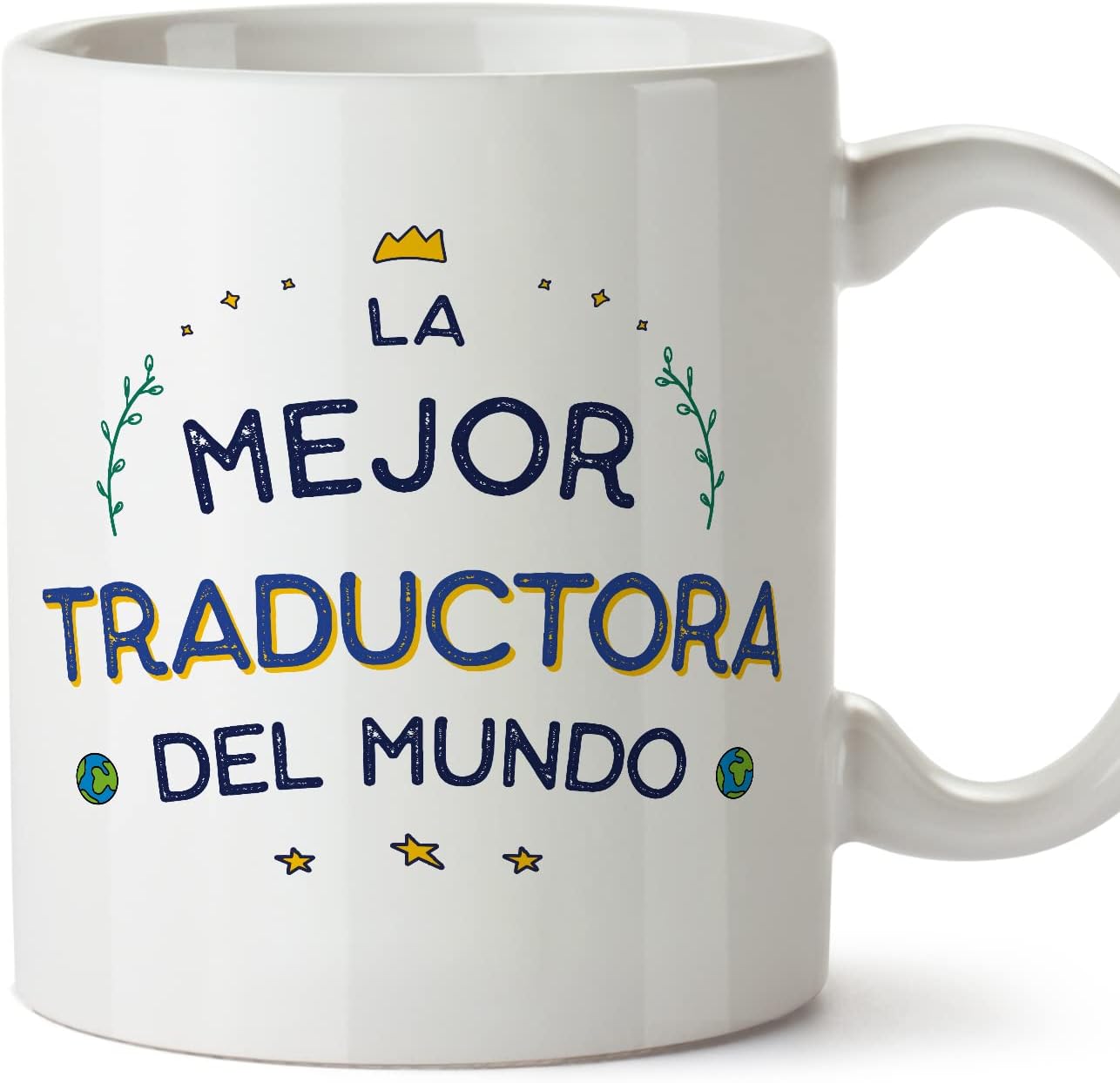MUGFFINS Tazas para CAMIONERO hombre - En Español - Mejor del Mundo - 11 oz / 330 ml - Regalo original y divertido