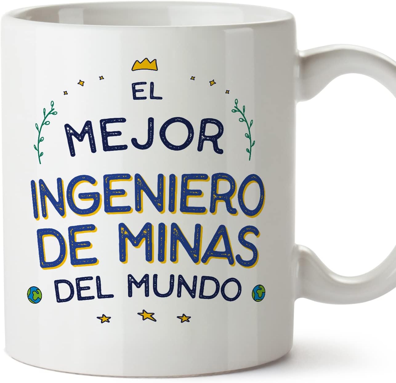 MUGFFINS Tazas para CAMIONERO hombre - En Español - Mejor del Mundo - 11 oz / 330 ml - Regalo original y divertido