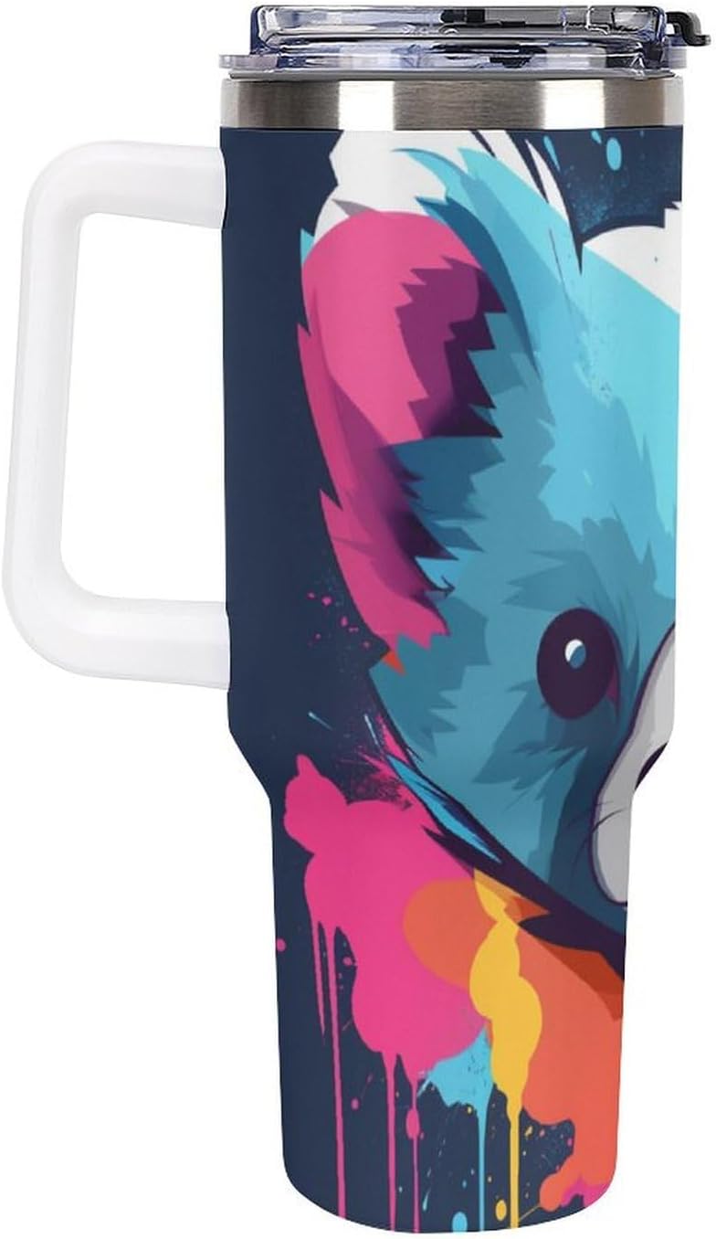 Gattino Termo De Café Para Llevar - Diseño Aislante Con Tapadera A Prueba De Fugas - Ideal Para Mantener Bebidas Calientes 40oz