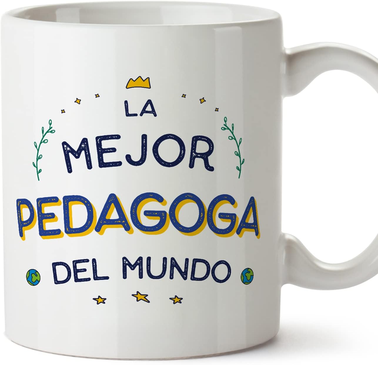 MUGFFINS Tazas para CAMIONERO hombre - En Español - Mejor del Mundo - 11 oz / 330 ml - Regalo original y divertido
