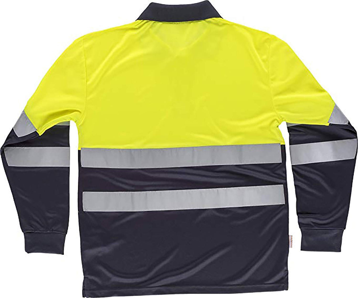 Work Team Polo Combinado Alta Visibilidad Manga Larga, Cintas Reflectantes Torso y Mangas. EN ISO 20471:2013 Hombre