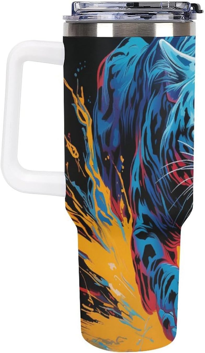 Gattino Termo De Café Para Llevar - Diseño Aislante Con Tapadera A Prueba De Fugas - Ideal Para Mantener Bebidas Calientes 40oz