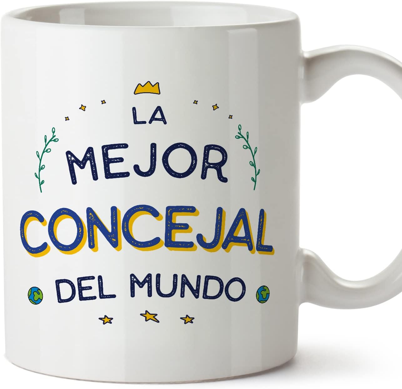 MUGFFINS Tazas para CAMIONERO hombre - En Español - Mejor del Mundo - 11 oz / 330 ml - Regalo original y divertido