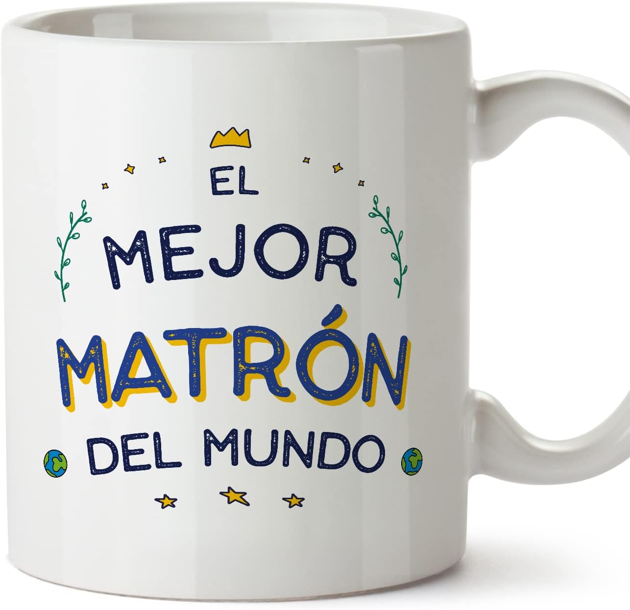 MUGFFINS Tazas para CAMIONERO hombre - En Español - Mejor del Mundo - 11 oz / 330 ml - Regalo original y divertido