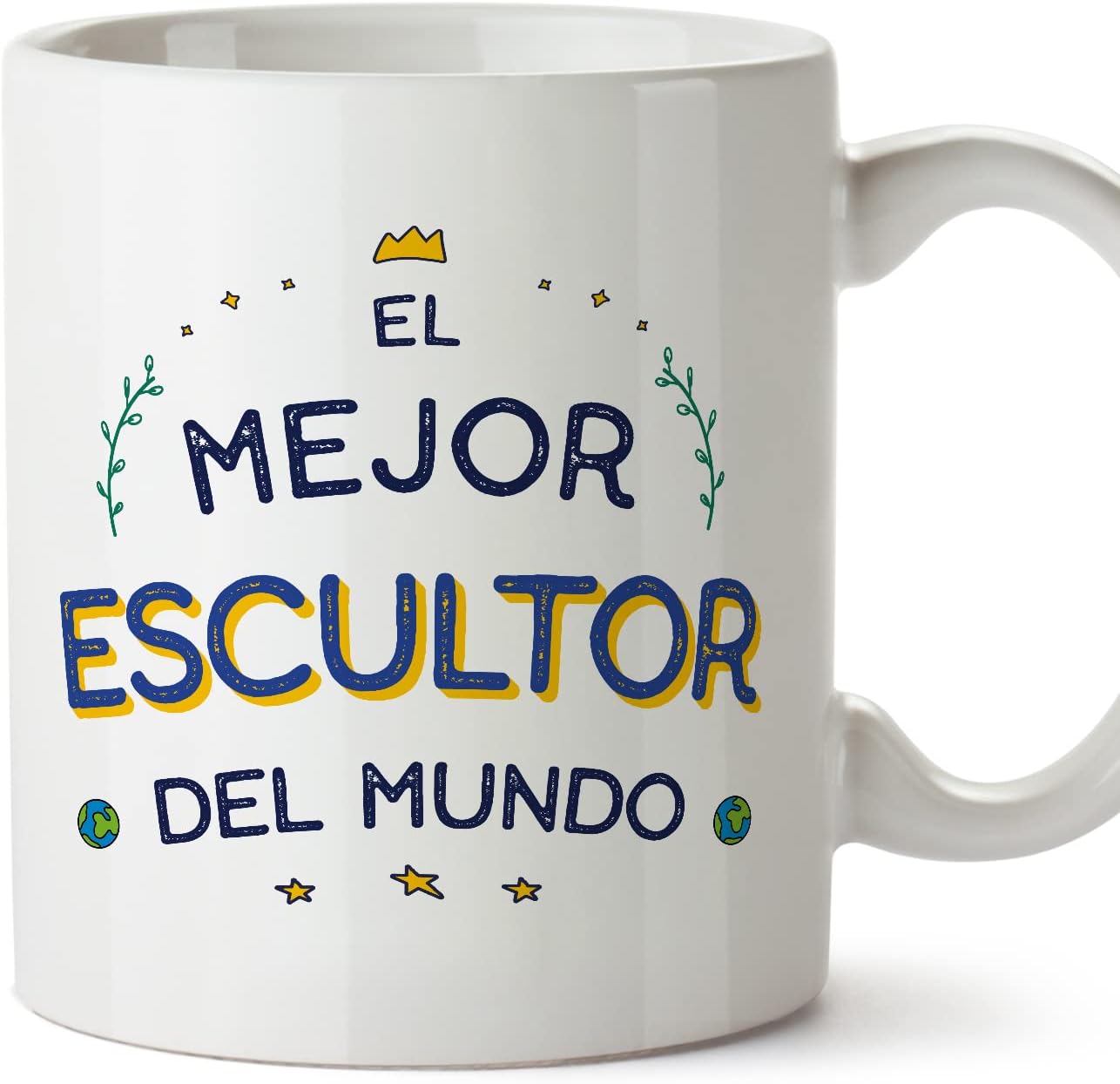 MUGFFINS Tazas para CAMIONERO hombre - En Español - Mejor del Mundo - 11 oz / 330 ml - Regalo original y divertido